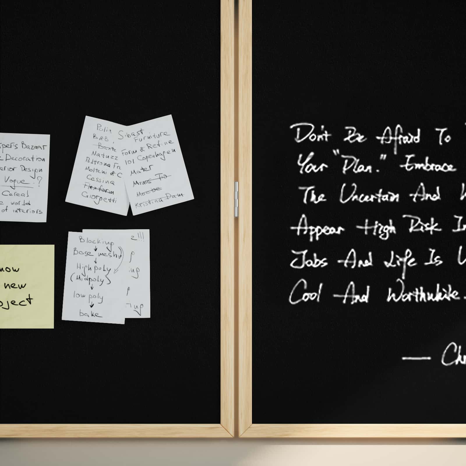 Bulletin Tavle Sort 80 x 80 x 1.4 cm Massivt fyrretræ