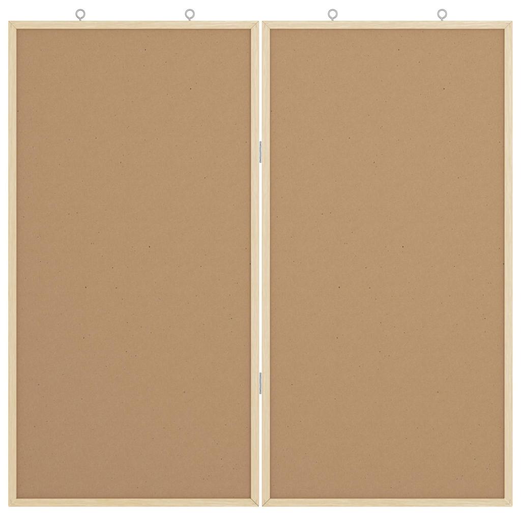 Bulletin Tavle Brun 80 x 80 x 1.4 cm Massivt fyrretræ