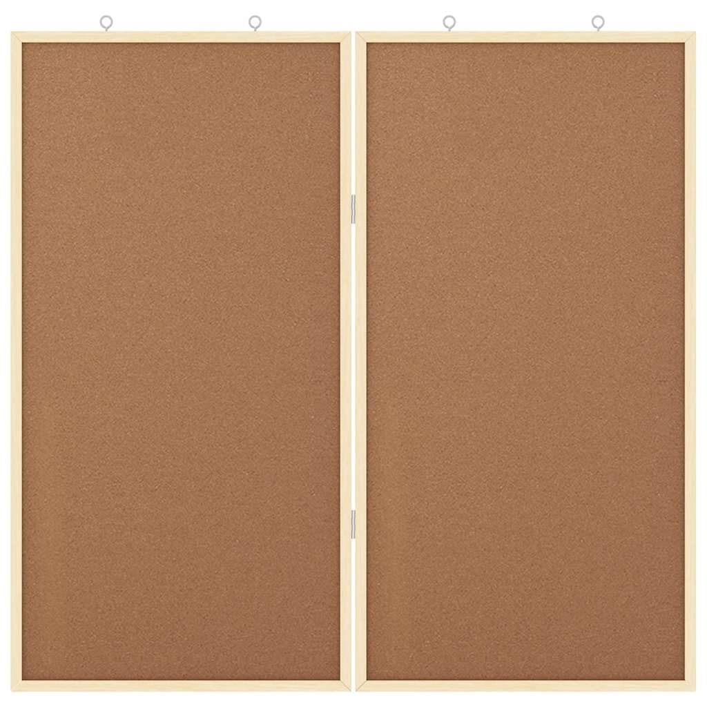 Bulletin Tavle Brun 80 x 80 x 1.4 cm Massivt fyrretræ