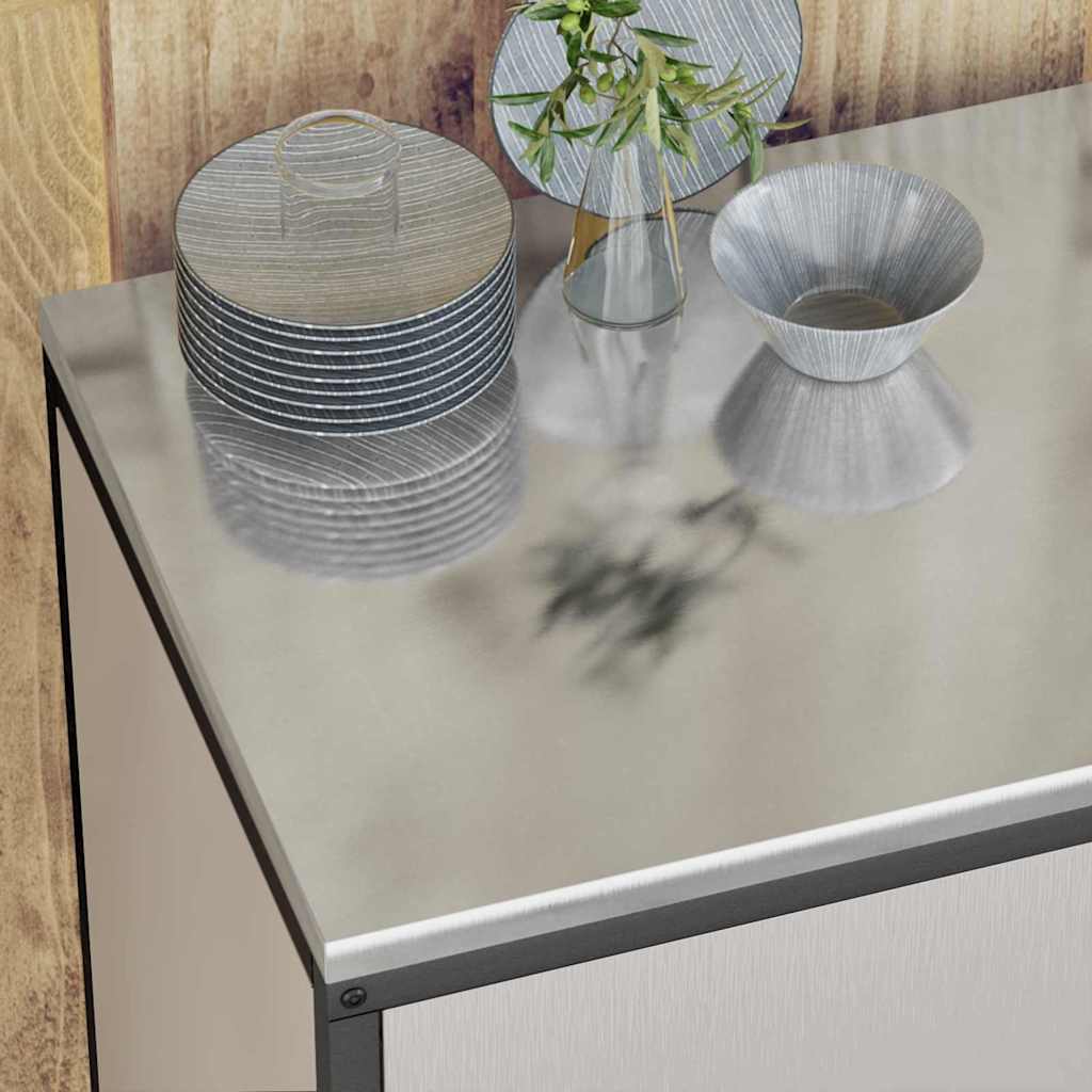Køkkenopbevaringssæt HATTEM 2 pcs Sølv Rustfrit stål