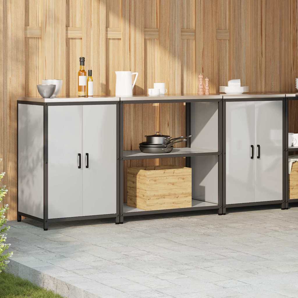 Køkkenopbevaringssæt HATTEM 3 pcs Sølv Galvaniseret stål