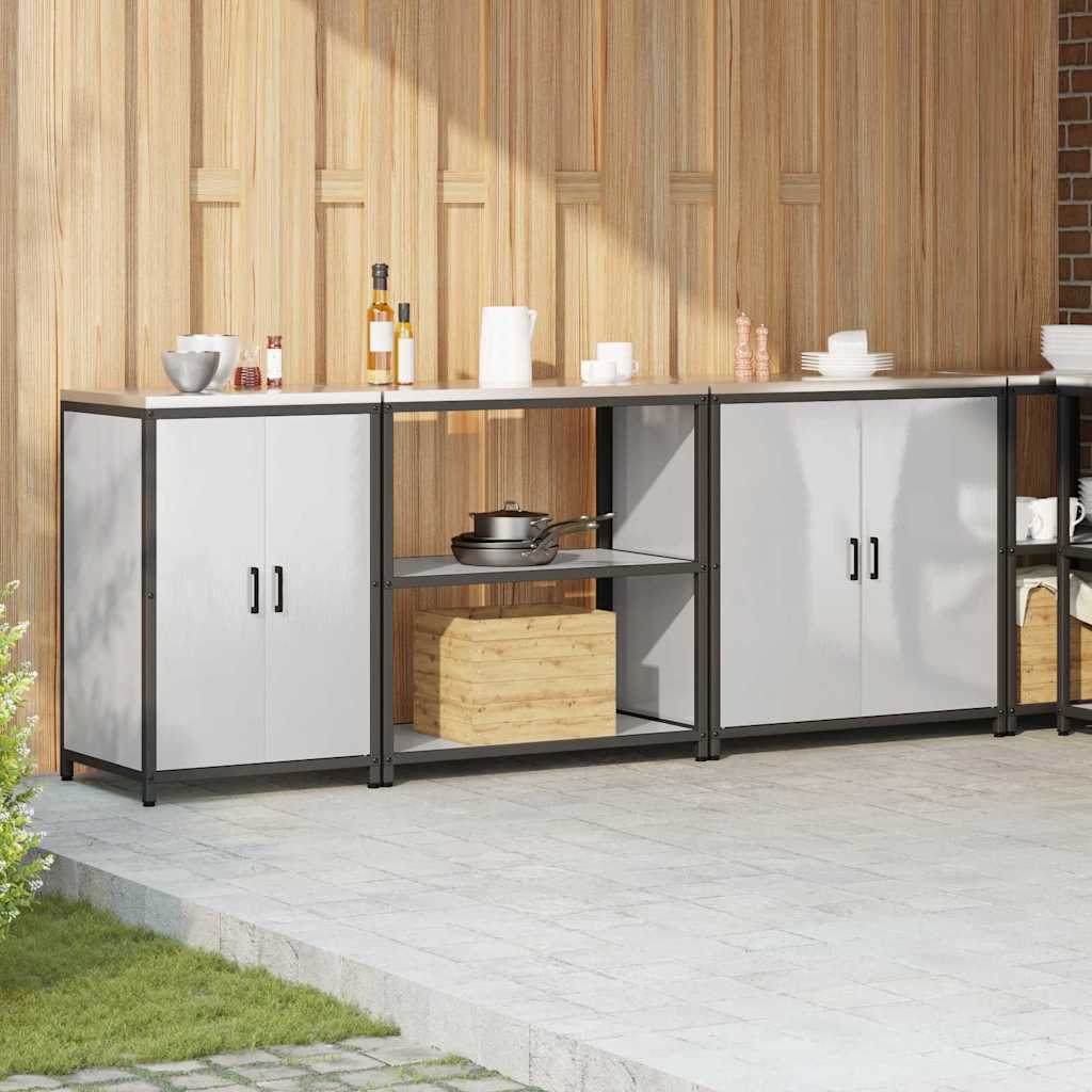 Køkkenopbevaringssæt HATTEM 3 pcs Sølv Rustfrit stål