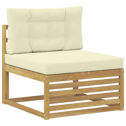 Udendørs sofagruppe 9 stk. Hvid og cremefarvet
