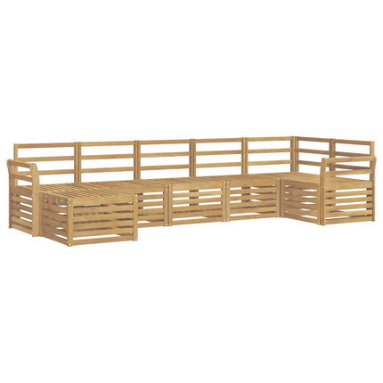 Udendørs sofagruppe 7 pcs Hvid