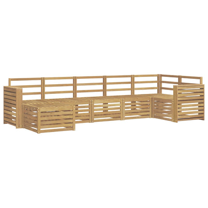 Udendørs sofagruppe 7 pcs Hvid