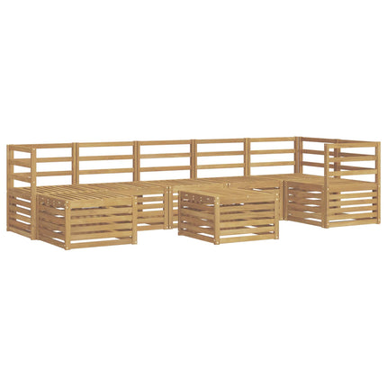 Udendørs sofagruppe 8 pcs Hvid 59 x 59 x 37 cm