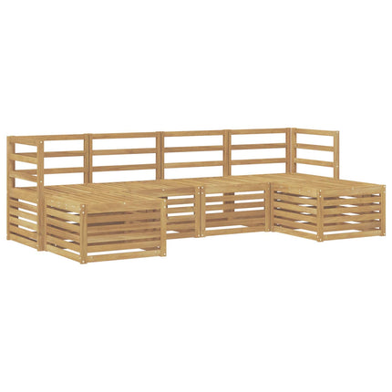 Sofasæt 6 pcs Hvid Massivt Akacietræ