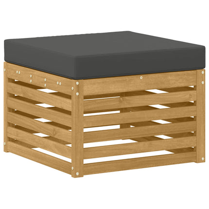 Udendørs sofagruppe 8 pcs Hvid og antracit 306 x 187,5 x 73 cm