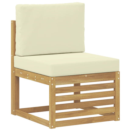 Udendørs sofagruppe 8 pcs Hvid og creme 59 x 59 x 37 cm