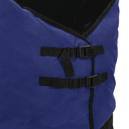 Hestetæppe Mørk Grøn og Sort 115 cm Polyester