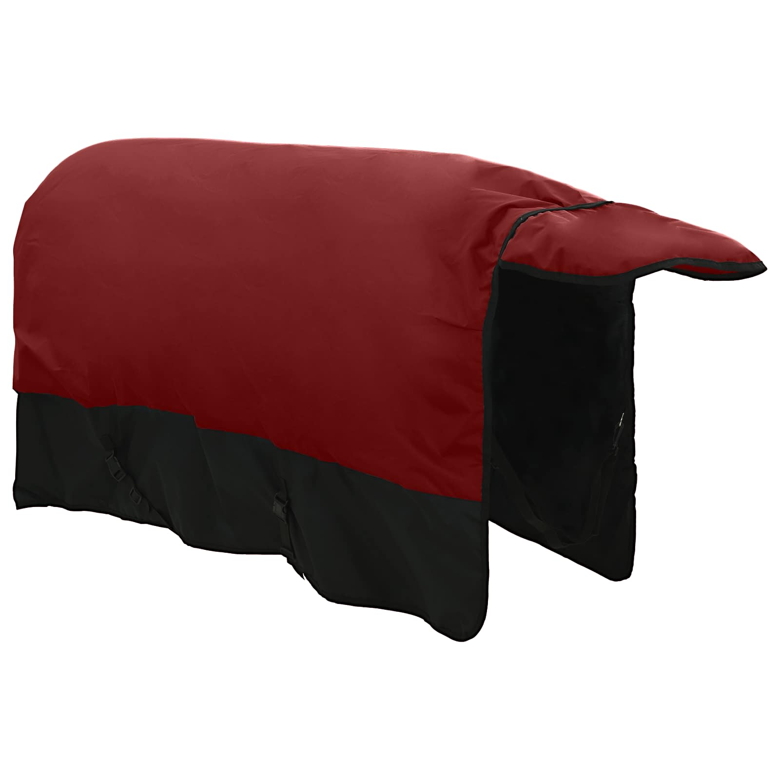 Hestetæppe Mørk Grøn og Sort 145 cm Polyester
