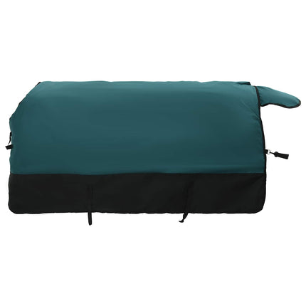 Hestetæppe Mørk Grøn og Sort 95 cm Polyester