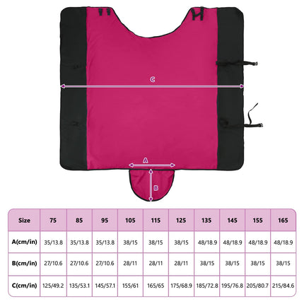 Hestetæppe Pink og Sort 95 cm Polyester