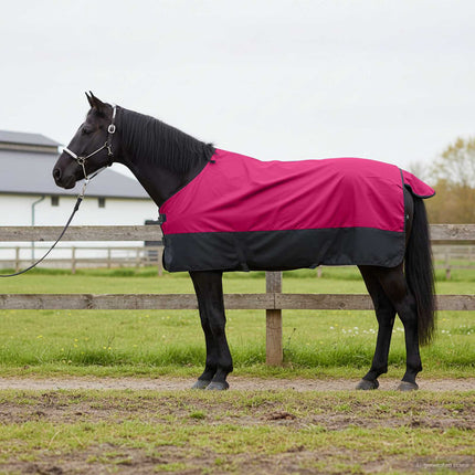 Hestetæppe Pink og Sort 115 cm Polyester