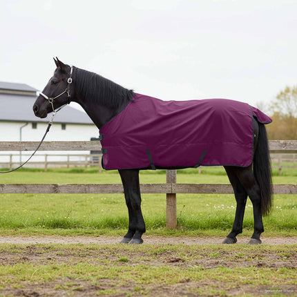 Hestetæppe Mørk Grøn og Sort 95 cm Polyester
