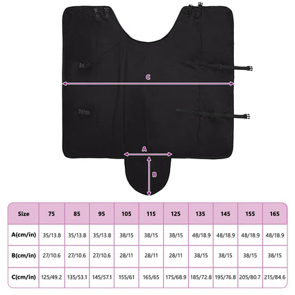 Hestetæppe Mørk Grøn og Sort 125 cm Polyester