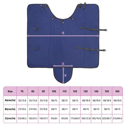 Hestetæppe Mørk Grøn og Sort 145 cm Polyester