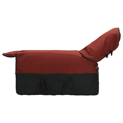 Hestetæppe Bordeaux og Sort 105 cm Polyester