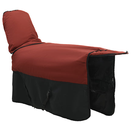 Hestetæppe Bordeaux og Sort 105 cm Polyester