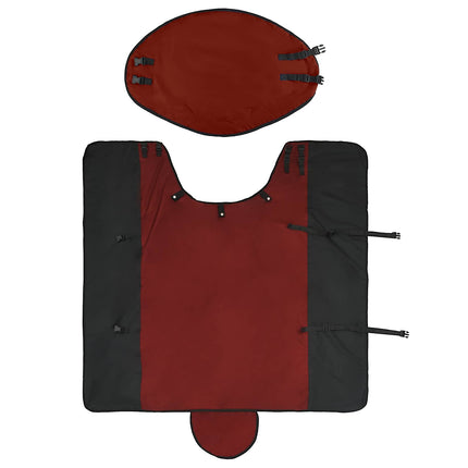 Hestetæppe Mørk Grøn og Sort 135 cm Polyester