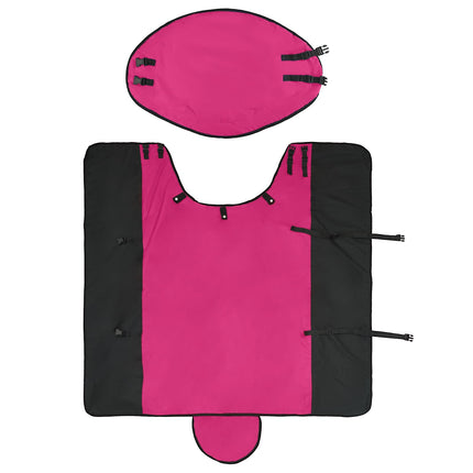 Hestetæppe Pink og Sort 165 cm Polyester