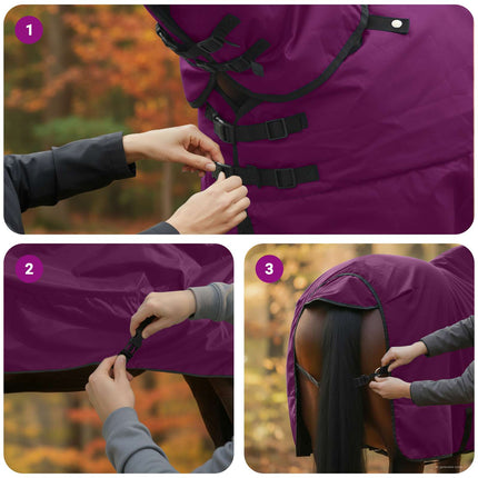 Hestetæppe Fuldt Lilla 75 cm Polyester