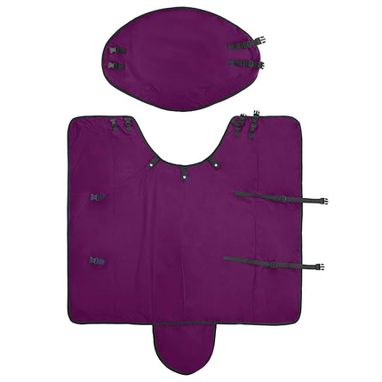 Hestetæppe Mørk Grøn og Sort 125 cm Polyester