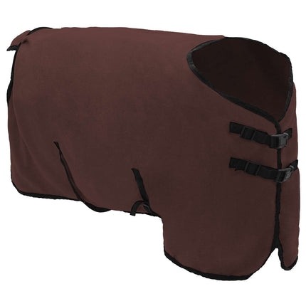 Hestetæppe Mørkebrun 85 cm Polyester Fleece