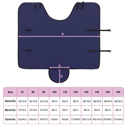 Hestetæppe Mørkeblå 85 cm Polyester Fleece