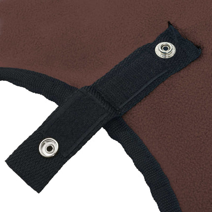 Hestetæppe Mørkebrun 95 cm Polyester Fleece