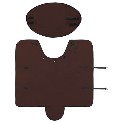 Hestetæppe Mørkebrun 95 cm Polyester Fleece