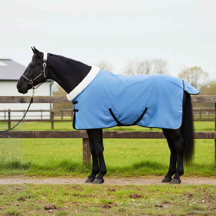 Hestetæppe Akvamarinblå 95 cm Polar fleece