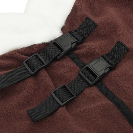 Hestetæppe Mørkebrun 75 cm Polar fleece