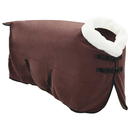 Hestetæppe Mørk Brun 125 cm Polar fleece