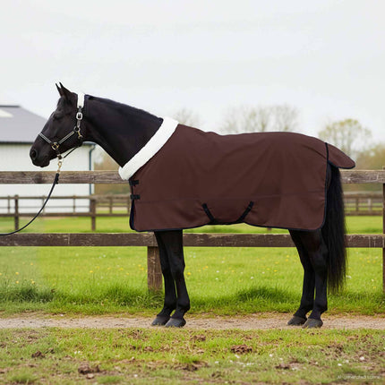 Hestetæppe Mørk Brun 135 cm Polar fleece