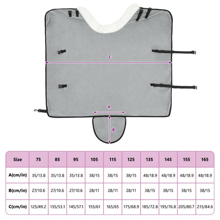 Hestetæppe Mørkegrøn 115 cm Polar fleece