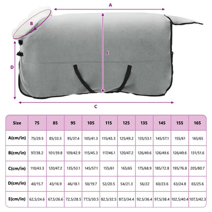 Hestetæppe Mørkegrøn 125 cm Polar fleece