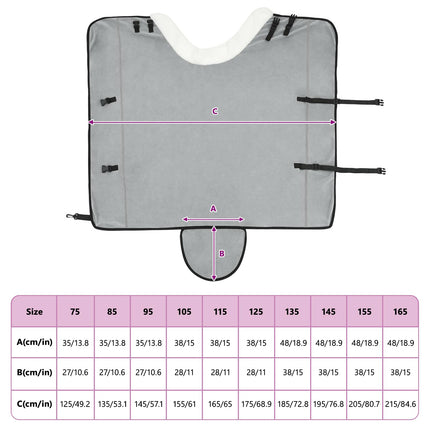 Hestetæppe Mørkegrøn 145 cm Polar fleece