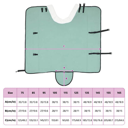 Hestetæppe Grøn 165 cm Polar fleece