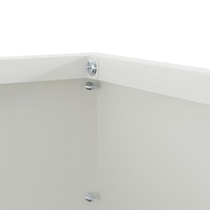 Plænekant 6 pcs Hvid 40 x 40 x 13 cm Stål