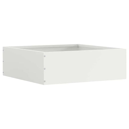 Plænekant 6 pcs Hvid 40 x 40 x 13 cm Stål