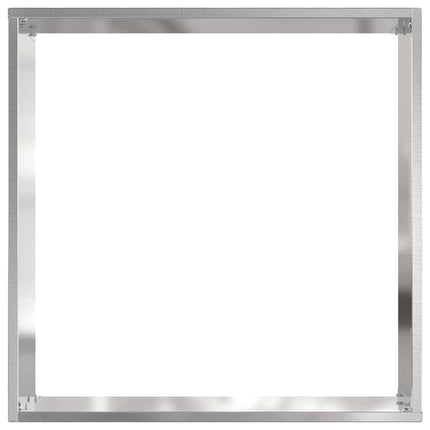 Plænekant 6 stk. 40 x 40 x 13 cm Rustfrit stål Sølv