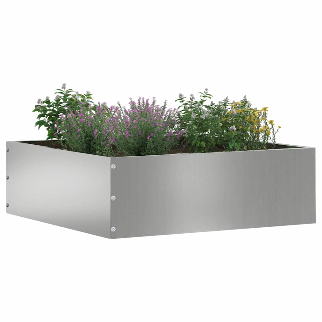 Plænekant Sølv 40 x 40 x 13 cm Galvaniseret stål