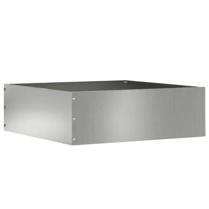 Plænekant 6 stk. 40 x 40 x 13 cm Galvaniseret stål Sølv