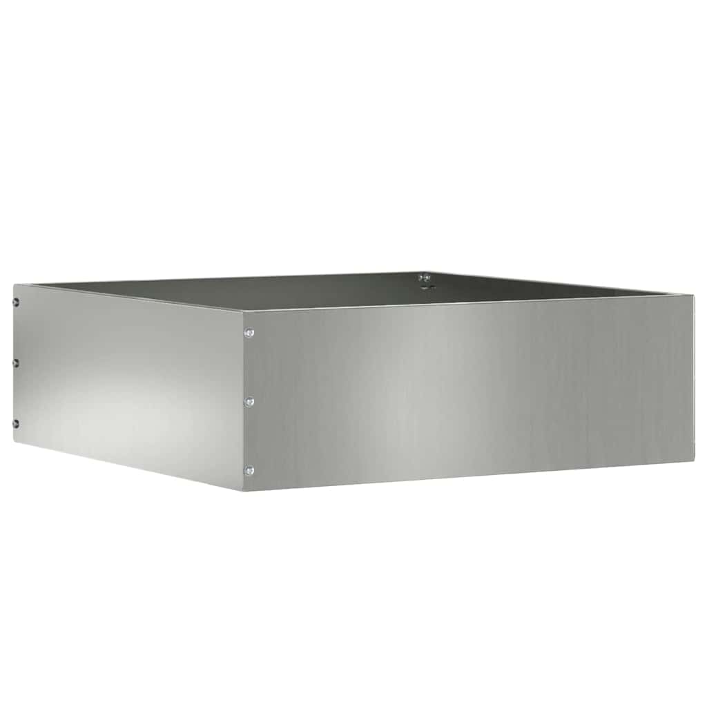 Plænekant 6 pcs Sølv 40 x 40 x 13 cm Galvaniseret stål