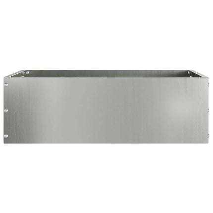 Plænekant 6 stk. 40 x 40 x 13 cm Galvaniseret stål Sølv