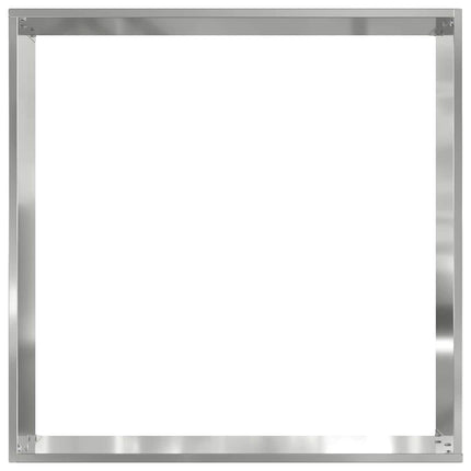 Plænekant 6 stk. 40 x 40 x 13 cm Galvaniseret stål Sølv