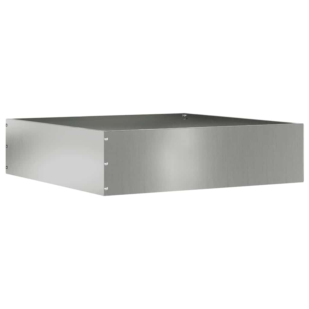 Plænekant 6 pcs Sølv 50 x 50 x 13 cm Galvaniseret stål