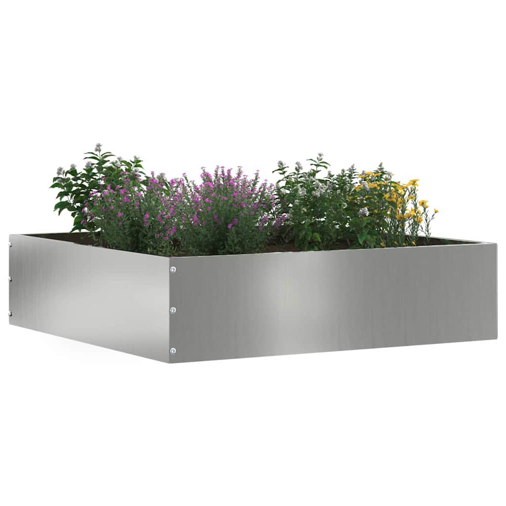 Plænekant 6 pcs Sølv 50 x 50 x 13 cm Galvaniseret stål