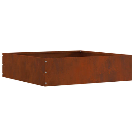 Plænekant Rusten 50 x 50 x 13 cm Cortenstål